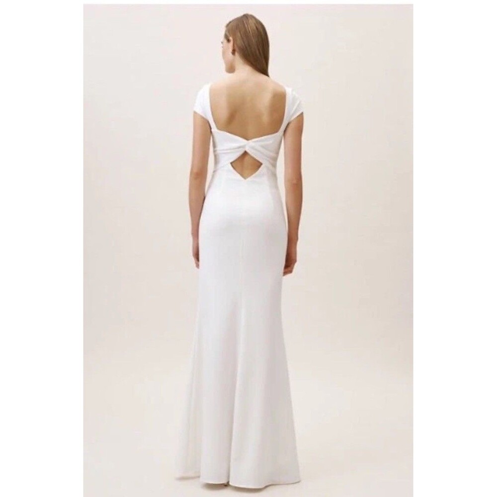 BHLDN Madison Maxi Dress Gown by Katie May Size 2 Ivory $280 - Picture 3 of 14